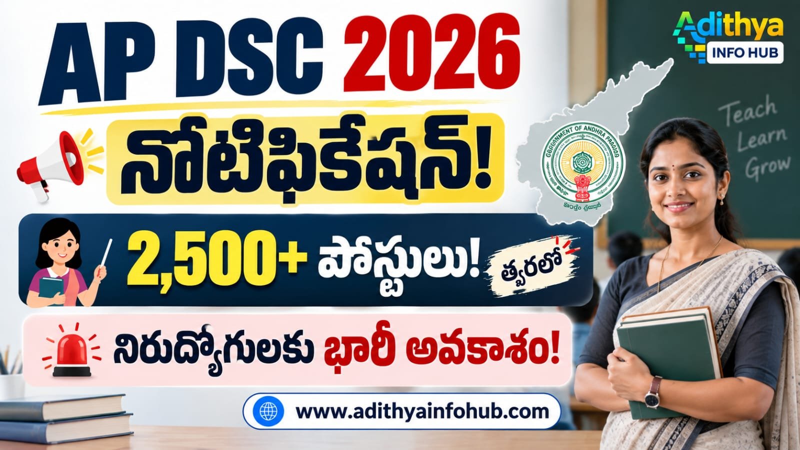 AP DSC Notification 2026 Teacher Jobs Vacancy Details