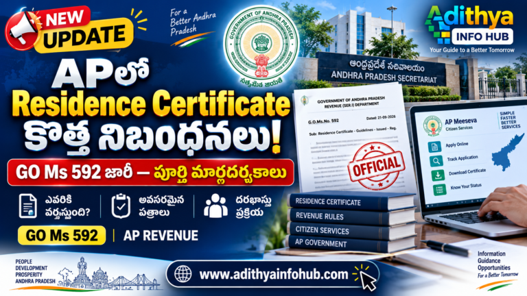 AP GO Ms 592 Residence Certificate New Rules Guidelines
