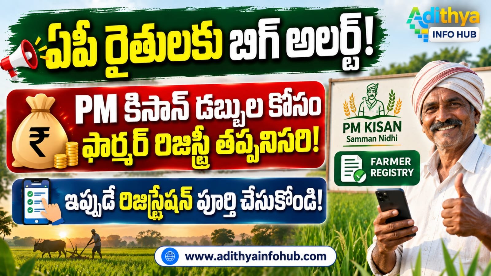 AP PM Kisan Farmer Registry Registration