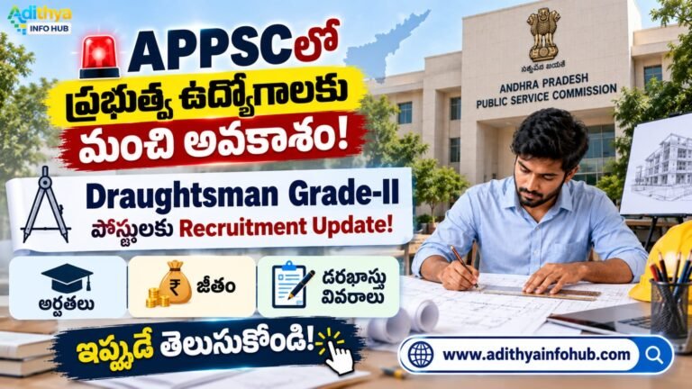 APPSC Draughtsman Recruitment 2026 Notification 15/2026 20 Posts